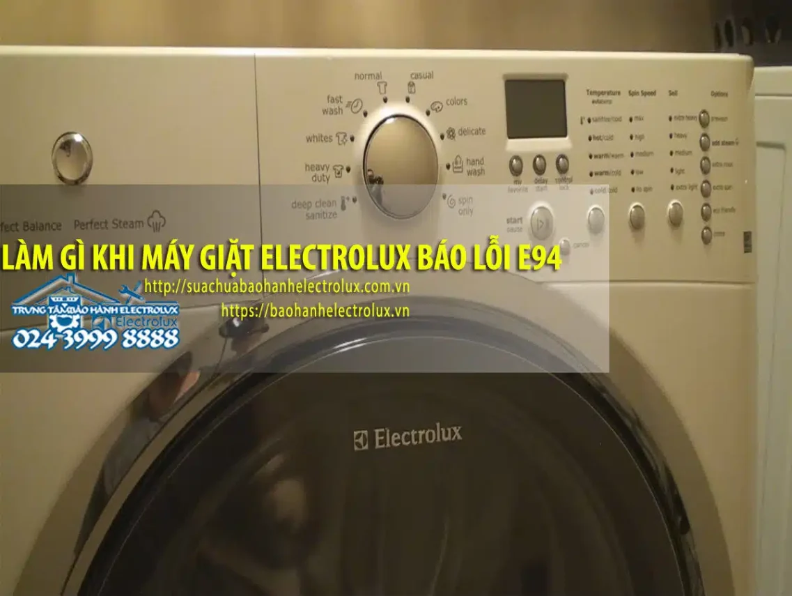 Máy giặt Electrolux báo lỗi E94