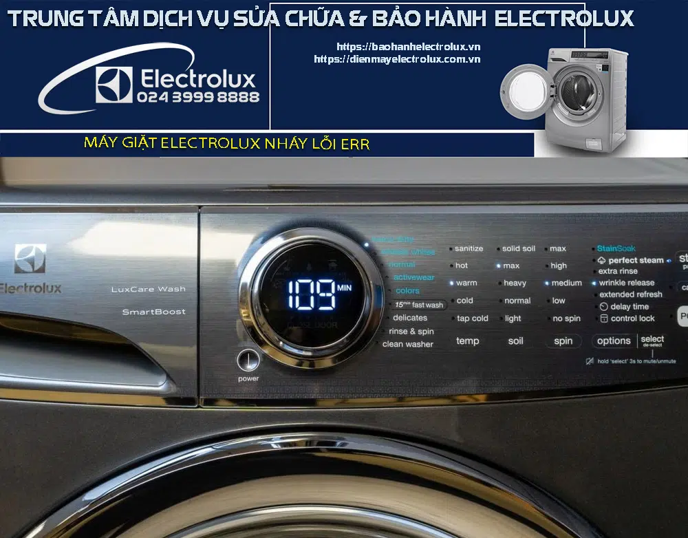 Máy giặt Electrolux lỗi Err